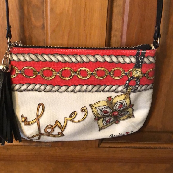 Brighton Handbags - Brighton Glitter and Glow Crossbody Bag with tassel